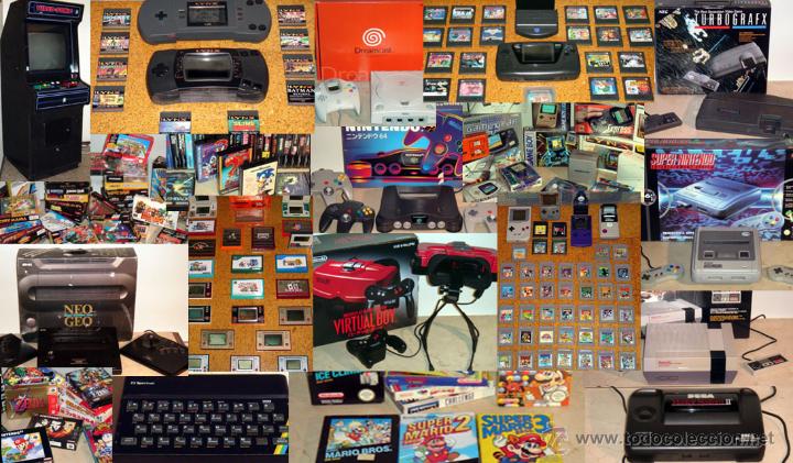 Colección de videojuegos retro